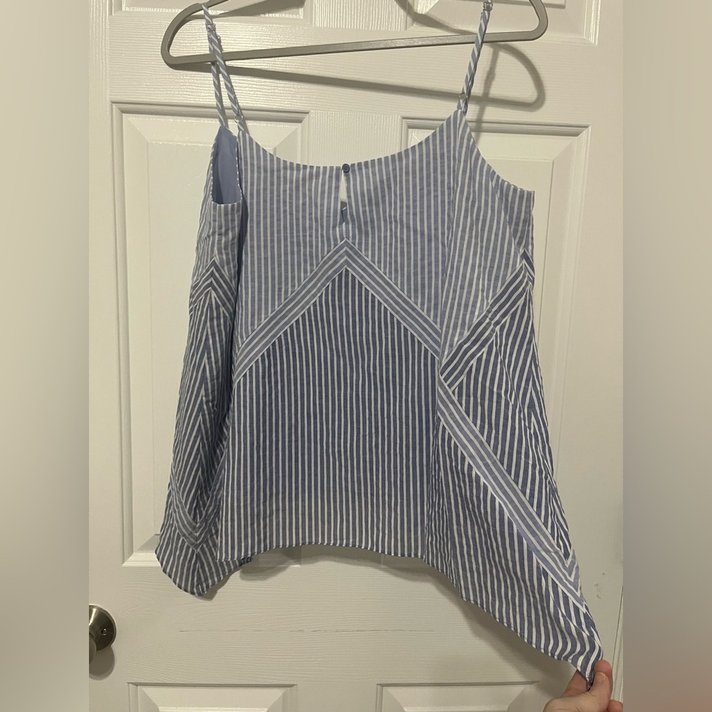 BCBGMaxAzria Blue Striped Camisole - Picture 5 of 6